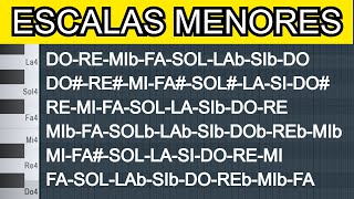 Método para Sacar Todas las ESCALAS MENORES Naturales Armónicas y Melódicas Teoría Musical [upl. by Torres]