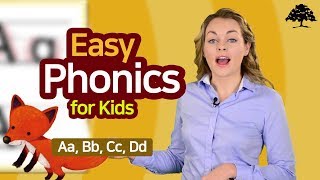 Easy Phonics 1 Unit 1 Aa Bb Cc Dd   Phonics for Kids  Alphabet  Learn to Read [upl. by Assenar435]