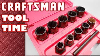 CRAFTSMAN Damaged Nut and Bolt Remover Socket Set quotBOLT OUTquot [upl. by Eelannej]