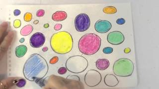 Crayola drawing shapes circle ball bubbles color crayons by Toys for Kids Co [upl. by Kevan]