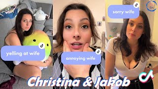 1 Hour Christina and Jakob TikToks 2022  Funny TikTok Compilation of Christina and The Dane 2022 [upl. by Freddi]