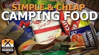 Simple and Cheap Camping Food for Backpacking Bushcraft or Hiking [upl. by Gnemgnok]