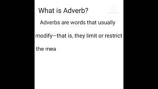 What is Adverb Definition of Adverb [upl. by Nywles258]