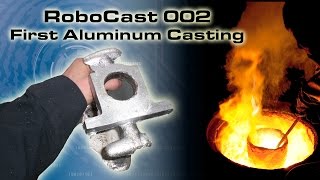 RCNC Casting 02  Aluminum casting a router support [upl. by Gebler]