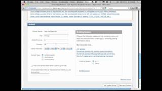 University of Illinois SelfReported Academic Record SRAR Tutorial Part 3 School Info [upl. by Retsub]