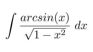 Integral of arcsinxsqrt1x2 substitution [upl. by Eenttirb60]