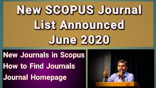 SCOPUS Journal List June 2020  Milton Joe [upl. by Leahcam91]