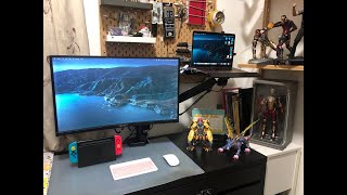 Unboxing Monitor Arm And DeskTour Setup with  Ikea table Prism Monitor And Arc Stealth Pro Dual [upl. by Campos]