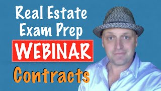 Real Estate Contracts  Exclusive PrepAgent Webinar  NEED to Know to Pass Your Real Estate Exam [upl. by Osnohpla]