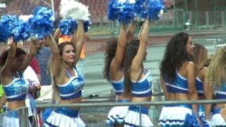 Napoli  Msc Cup applausi per Higuain e le cheerleaders azzurre 090813 [upl. by Ecnarretal]