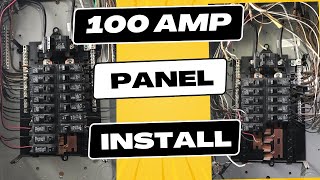 How to wire a 100 amp service panel  2020 National Electrical Code compliant [upl. by Eannej]