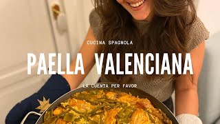 PAELLA SPAGNOLA VALENCIANA RICETTA ORIGINALE PASSO PASSO [upl. by Etnovert386]