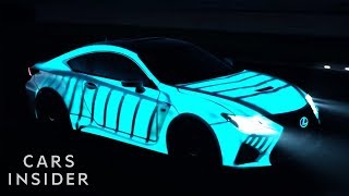 Electricity Makes This Car Paint Light Up  Insider Cars [upl. by Woo304]