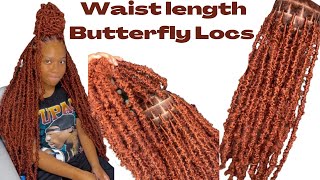 STEP BY STEP TUTORIAL BUTTERFLY LOCS USING PASSION TWIST amp SPRING TWIST HAIR  QUEENOFSLAY [upl. by Lawton]