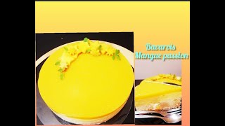 🥭🥭Bavarois Mangue passion 🥭🥭Bavarian Mango passion fruit 🥭🥭Entremet Mangue passion 🥭🥭 [upl. by Grimbal]