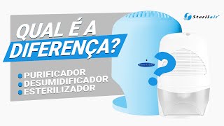 Qual Diferença entre Purificador de ar Desumidificador de ar e o Esterilizador Sterilair [upl. by Akenna]