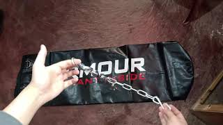 RMOUR Unfilled Black Heavy PU Punch Bag Boxing MMA Sparring Punching Training Kick Boxing Muay Thai [upl. by Meingolda]