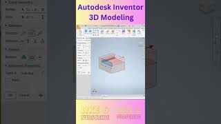 Autodesk Inventor 3D Modeling autodeskinventortutorial 3dmodeling 3dcad autodeskinventor [upl. by Alburga]