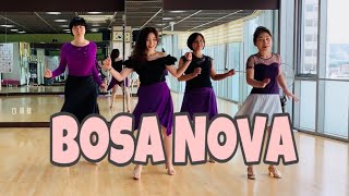 Bosa Nova line danceBeginnerIntermediate Phil Dennington [upl. by Asia123]