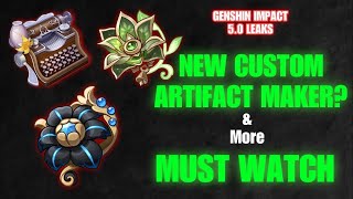 Shocking Genshin 50 Leaks Free Custom Artifacts Revealed [upl. by Brie]