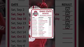 Ohio State Schedule Prediction [upl. by Ishii616]