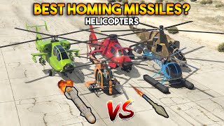 GTA 5 ONLINE  BEST HOMING MISSILES IN HELICOPTER [upl. by Llebyram]