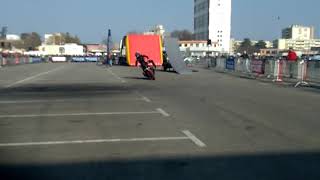 Salon de la moto Valence 2019 Show stunt Sarah Lezito [upl. by Pfaff]