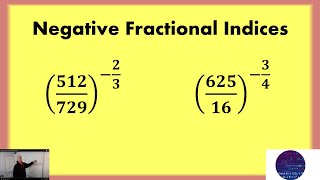 Negative Fractional Indices [upl. by Carrillo]