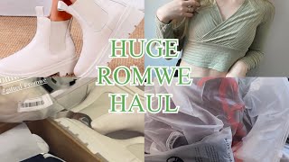 Huge romwe clothing haul [upl. by Siulesoj]