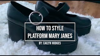 How to Style Platform Mary Jane Shoes [upl. by Lammaj]