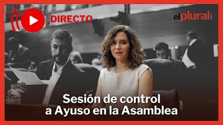 DIRECTO  Ayuso afronta otra sesión de control a su gobierno [upl. by Siva23]