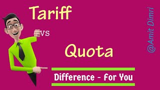 Tariff and Quota  Difference tariff ignou quota amitdimriclasses mcom [upl. by Court922]