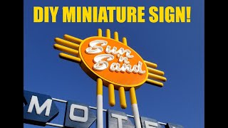 DIY Route 66 Sun n Sand miniature motel sign by Route 9 Signs [upl. by Ellimaj]