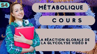 La réaction globale de la glycolyse vidéo 8 [upl. by Tteltrab]