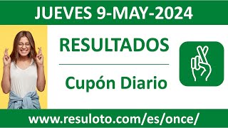 Resultado del sorteo Cupon Diario del jueves 9 de mayo de 2024 [upl. by Andrus]