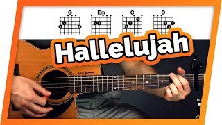 Hallelujah Guitar Tutorial Jeff Buckley Easy Chords Guitar Lesson [upl. by Richlad739]