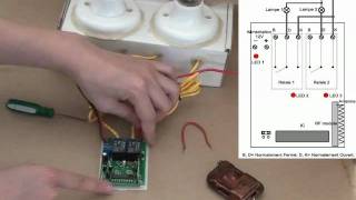 Comment faire un interrupteur émetteur récepteur radio 433mhz 2 canaux  mode triggeringavi [upl. by Thorin]