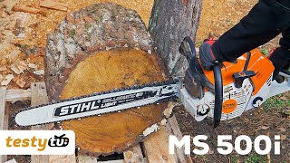 STIHL MS 500i  profesjonalna pilarka łańcuchowa z wtryskiem paliwa [upl. by Col301]