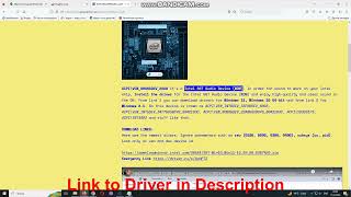 ACPI\VEN8086ampDEV22A8 Drivers  Intel SST Audio Device WDM driver download and install manual [upl. by Teerell]