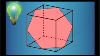 section dun cube par un plan  méthode et exemple  Géométrie dans lespace  terminale S [upl. by Skoorb]