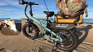 Taking an EBike to Find Surf Perch Heybike Mars 20 review [upl. by Wain]