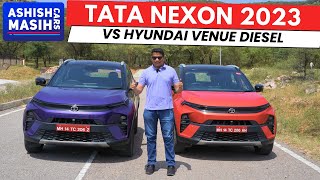 Tata Nexon facelift 2023 vs Hyundai Venue [upl. by Penn]