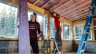 Insulating the Seed Starting Room  Buttoning Up Before Winter Arrives [upl. by Bodkin]