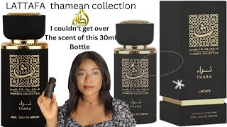 Lattafa Thara By Thamean Collection Arabian Perfume Without Oud Review [upl. by Ynafets]