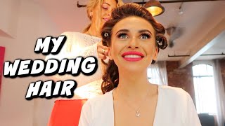 MY WEDDING HAIR  EASY WEDDING HAIRSTYLES  Imogen amp Spencer Wedding [upl. by Adamsun]