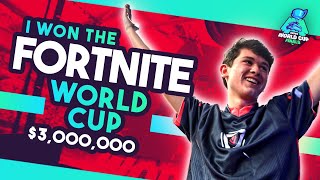 I WON THE FORTNITE WORLD CUP  3000000 [upl. by Eixela503]