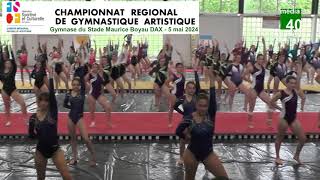 Ensemble Final des Championnats régionaux de gymnastique artistique FSCF à DAX [upl. by Cassaundra]