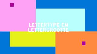 Lettertype en lettergrootte [upl. by Payton]