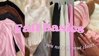 Fall Closet Essentials ♡ Easy Fall Outfits ♡ [upl. by Broucek]