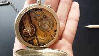 Late 1800s Vintage Genuine Roskopf Pocket Watch [upl. by Zedecrem]